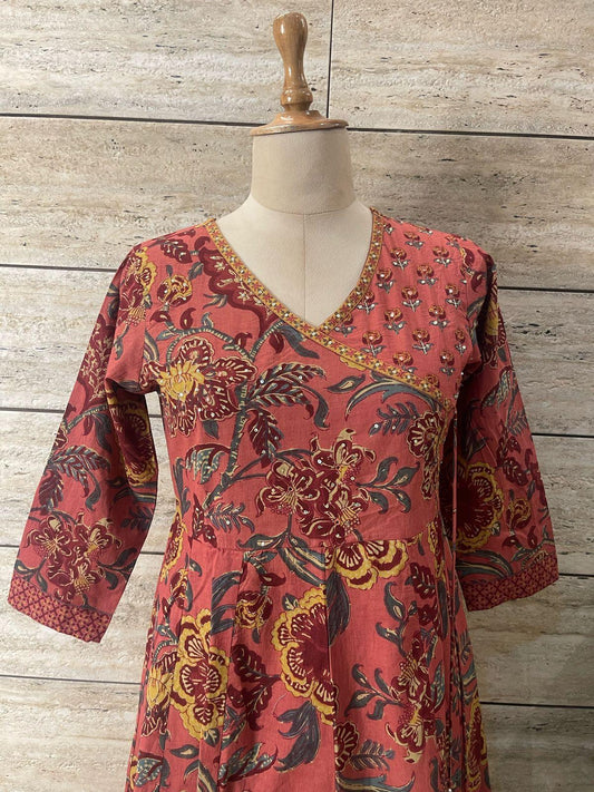 Georgia Peach Anarkali Salwar