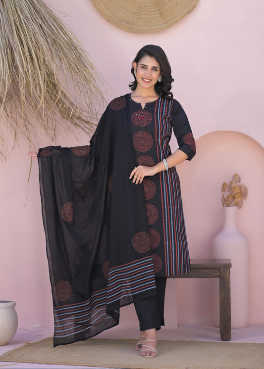 Black Mul Cotton Salwar