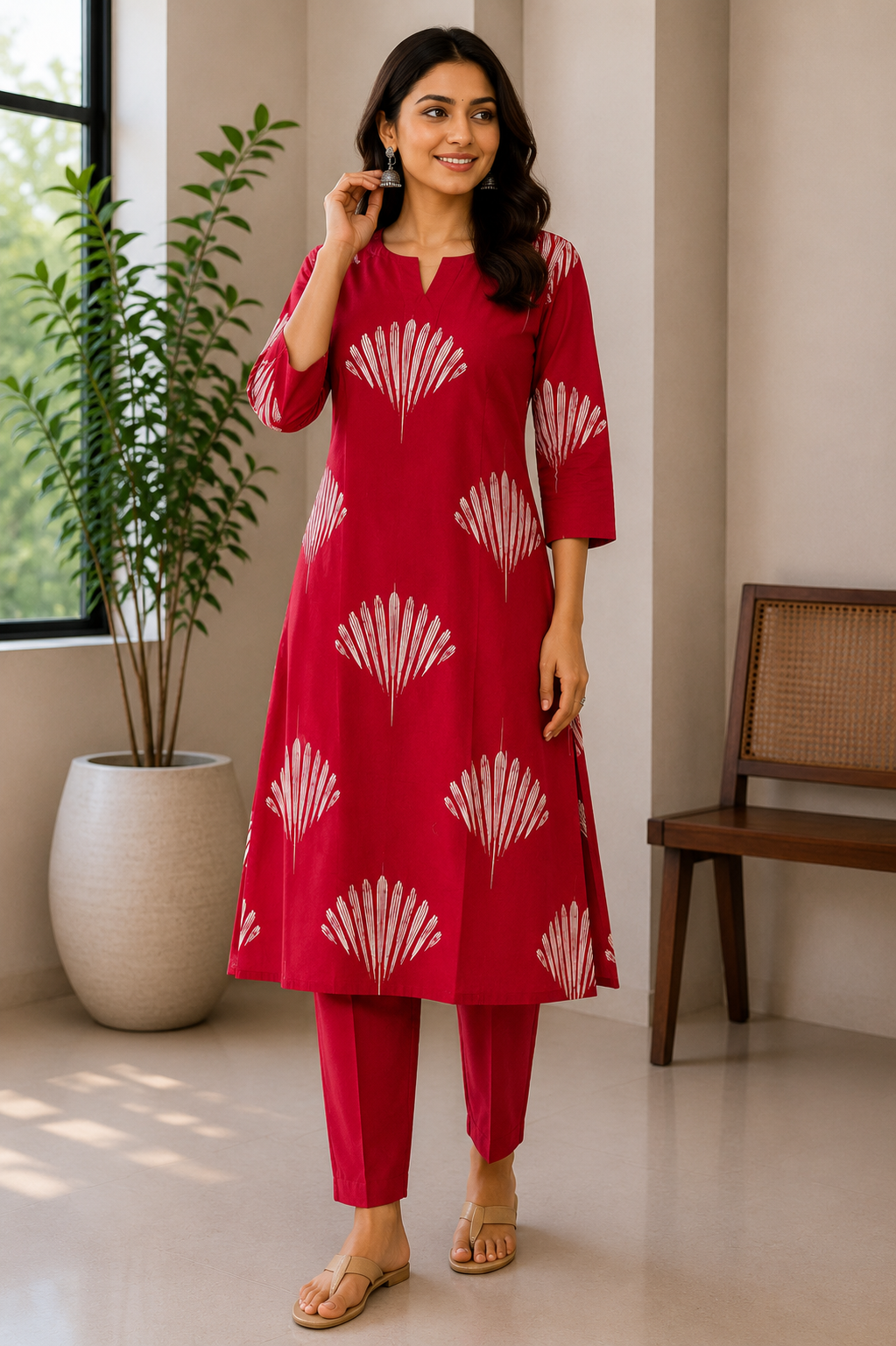 Ruby Bloom Lining Kurta Pant
