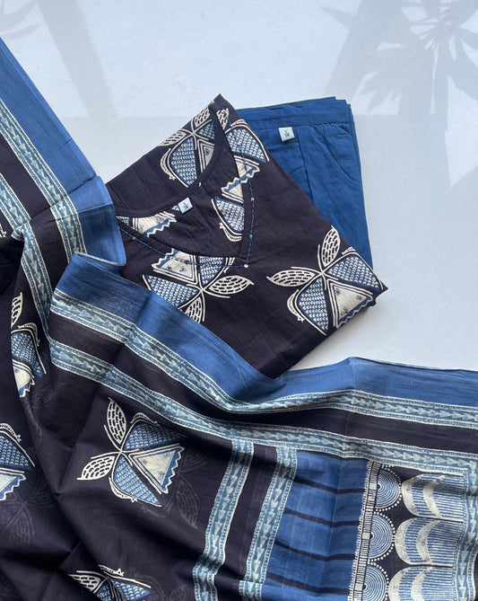 Black Aline Cotton Salwar