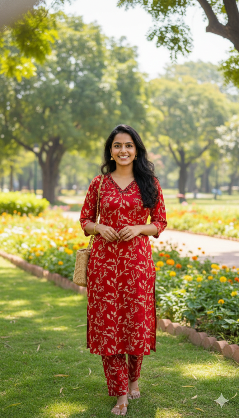 Crimson Garden Cotton Coords