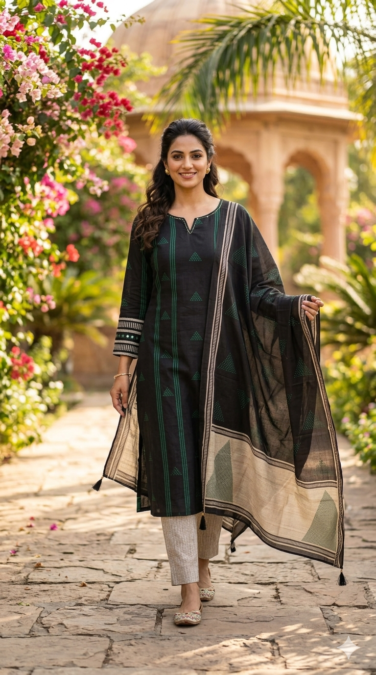 Midnight Green Salwar