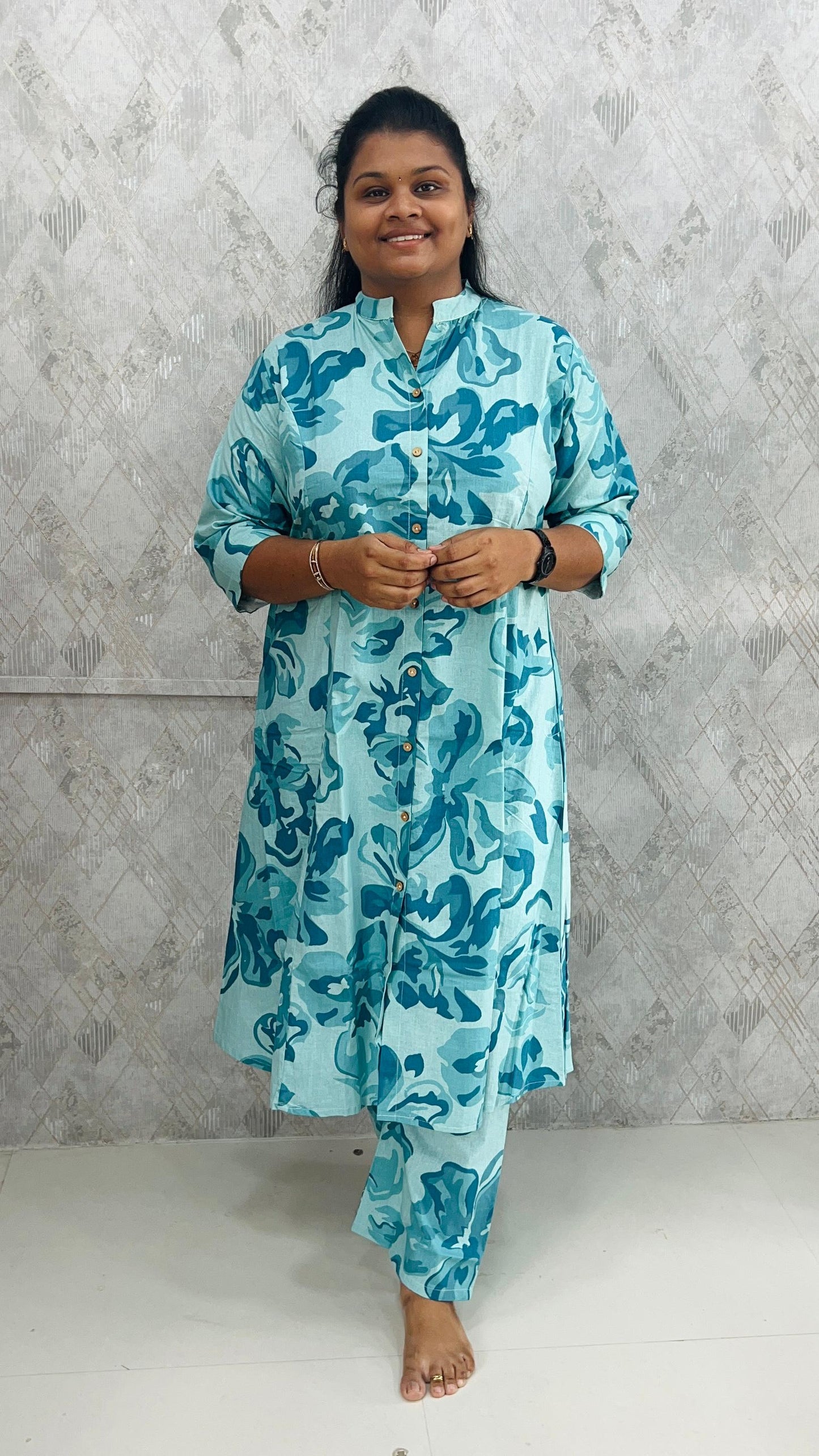 Light Teal Cotton Coords