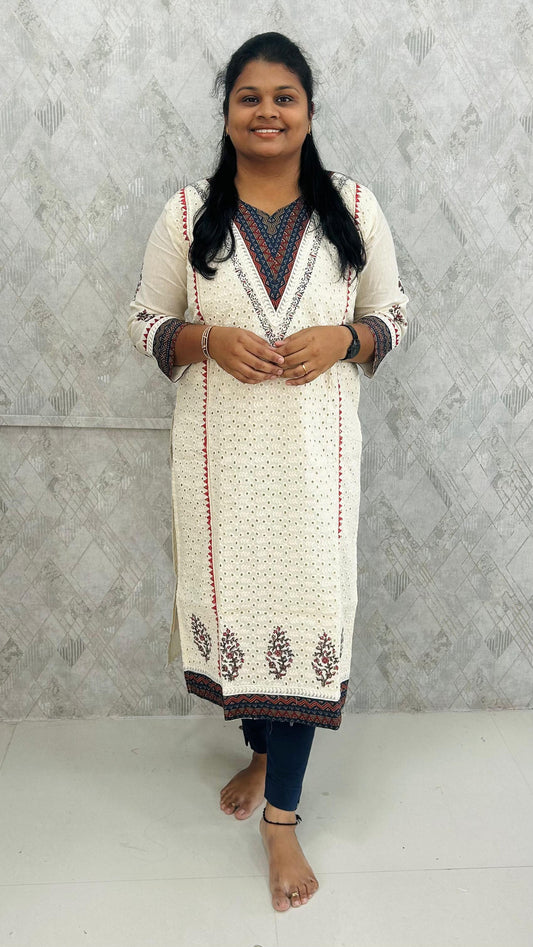Beige Hakoba Kurti