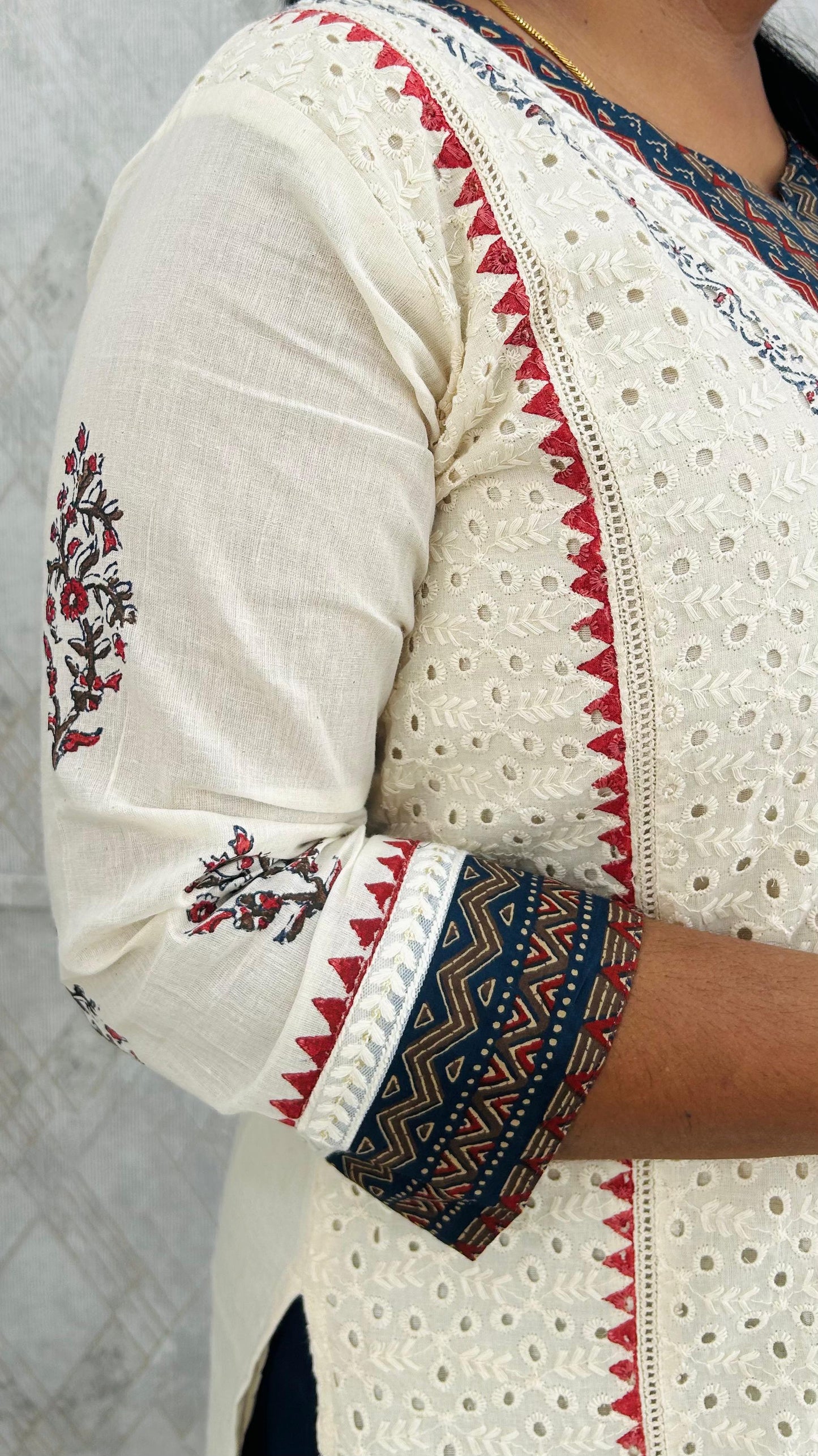 Beige Hakoba Kurti