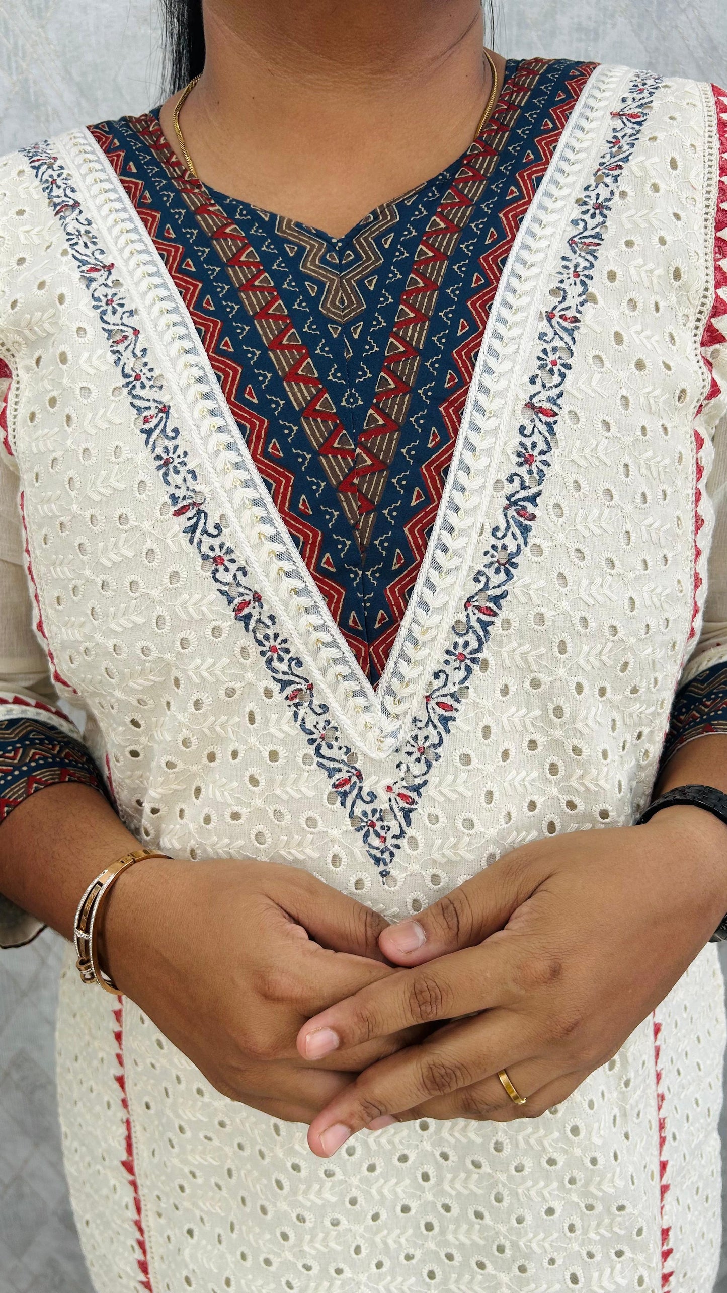 Beige Hakoba Kurti