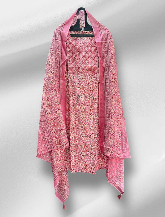 Pink Floral Salwar