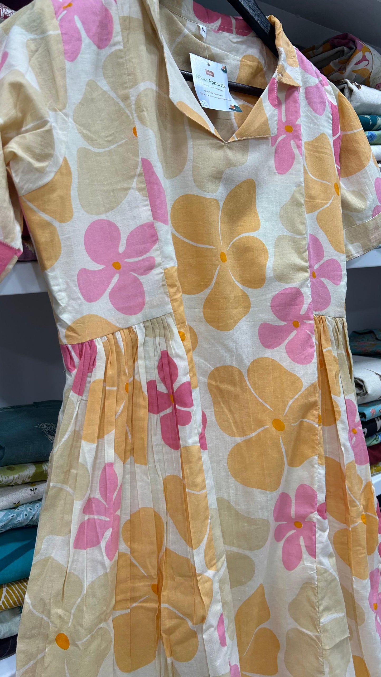 Peach Floral Maxi