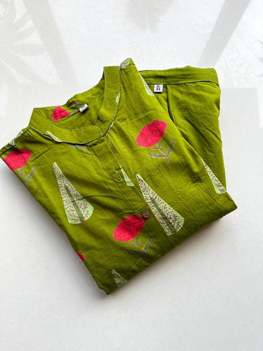 Meadow Bloom Cotton Kurta Pant