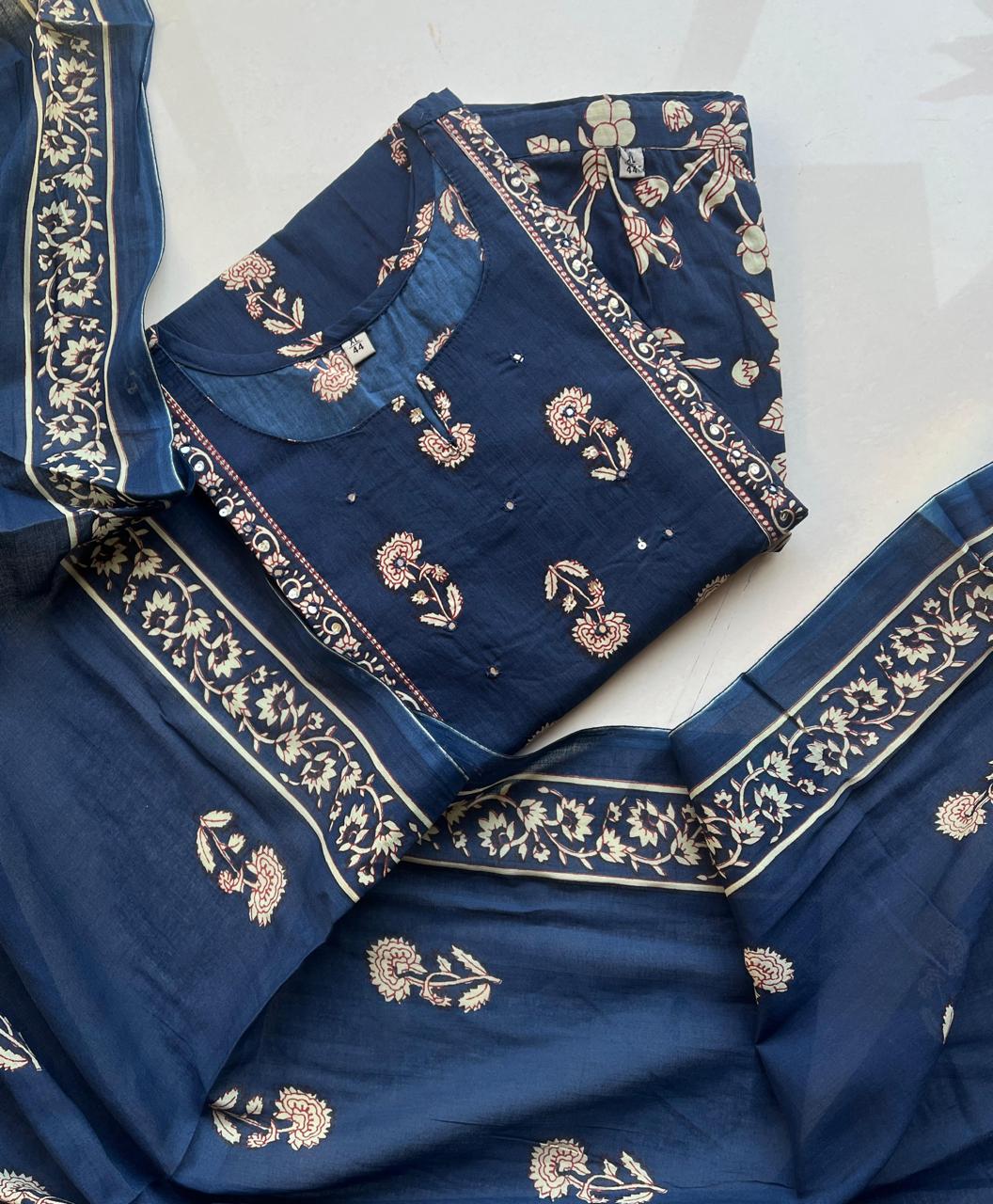 Royal Blue Plus Size Salwar