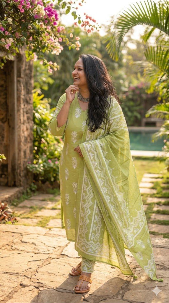 Pistachio Grace Plus size Salwar