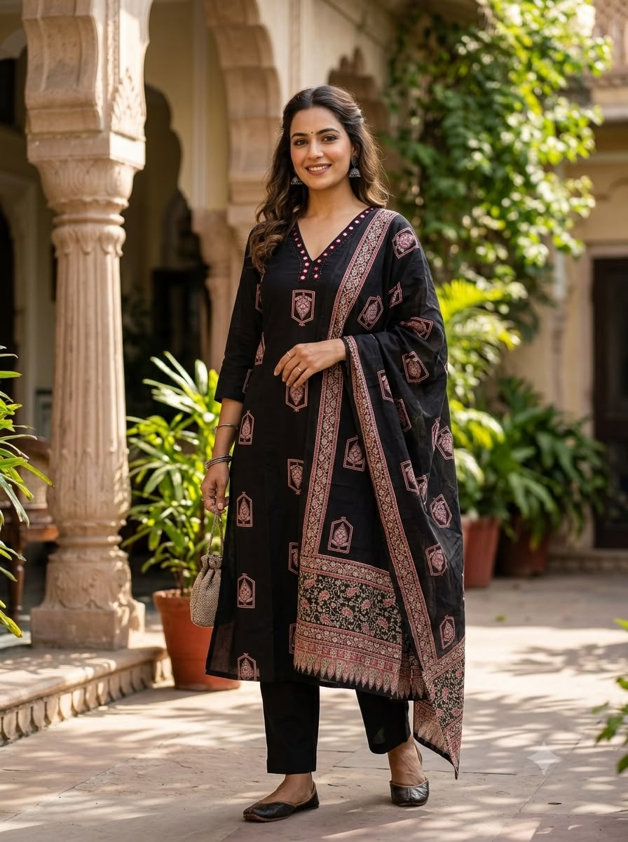 Black Cotton Lining Salwar