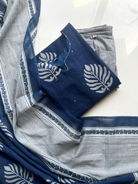 Indigo Moonleaf Pure Cotton Salwar