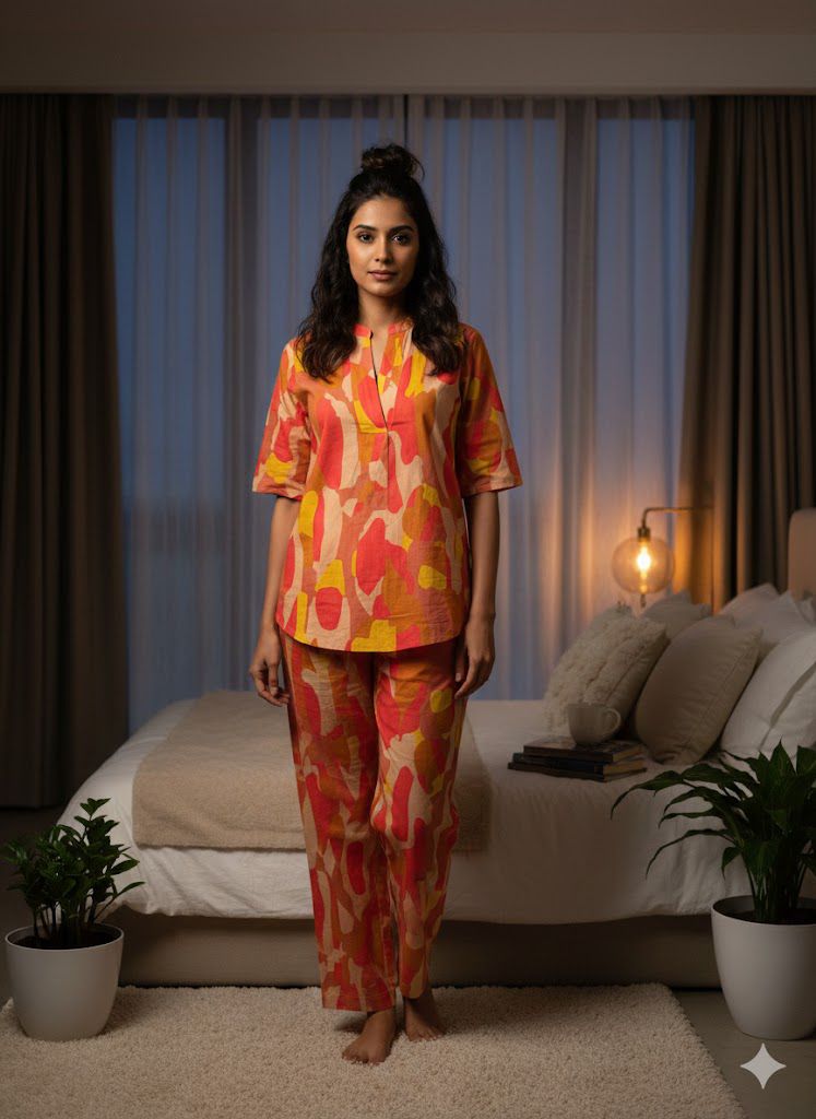 Sunset Aura Cotton Pyjama