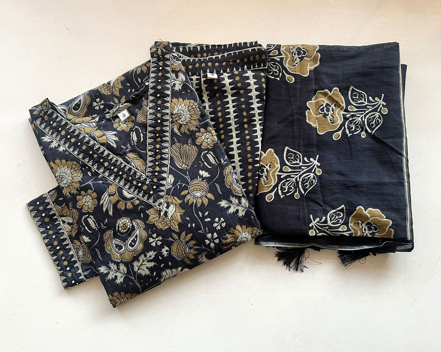 Black Ochre Cotton Salwar