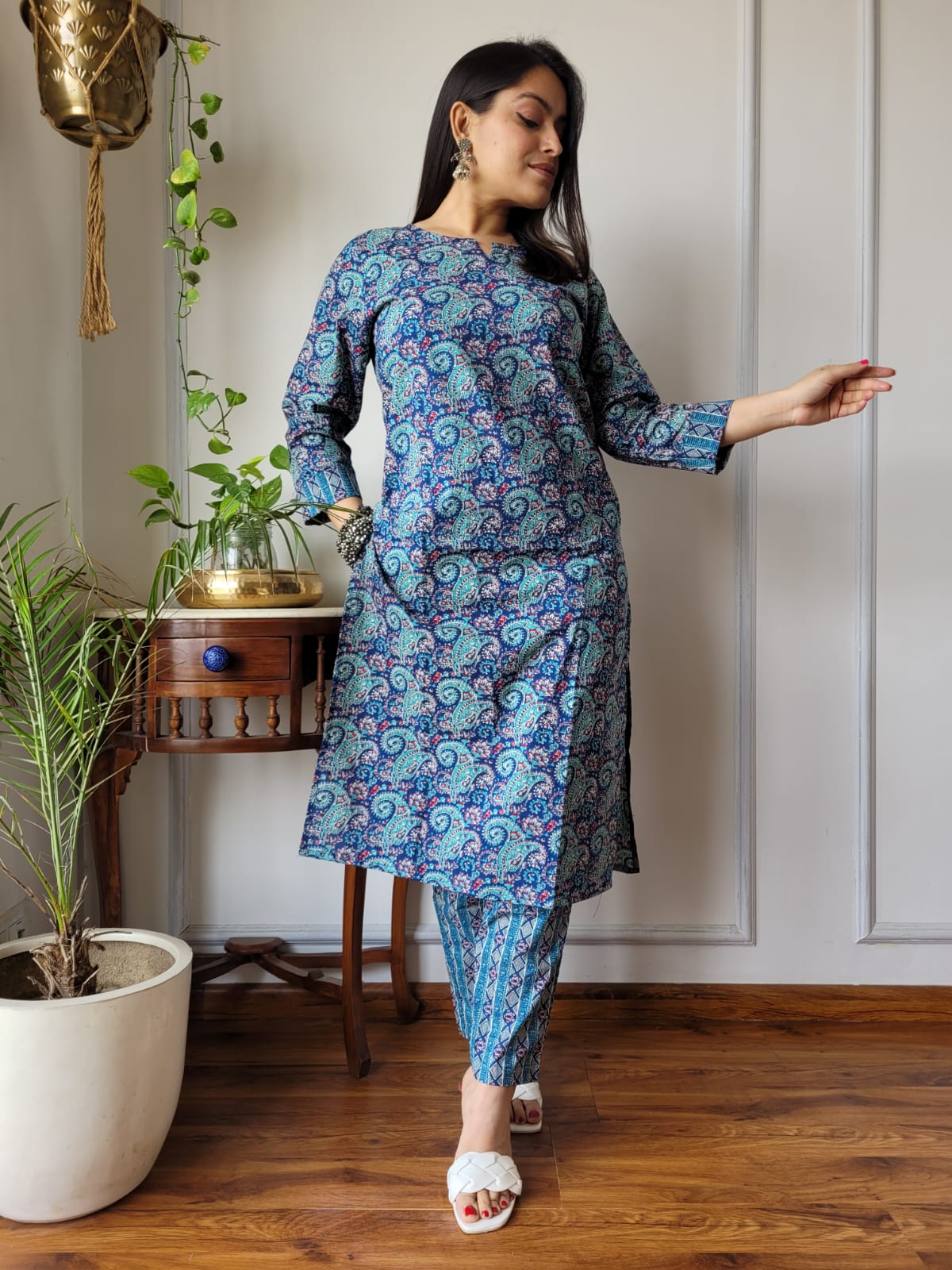 Berry Blue Kurta Pant