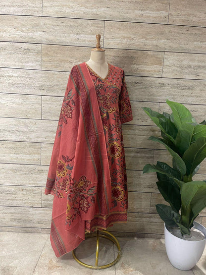 Georgia Peach Anarkali Salwar