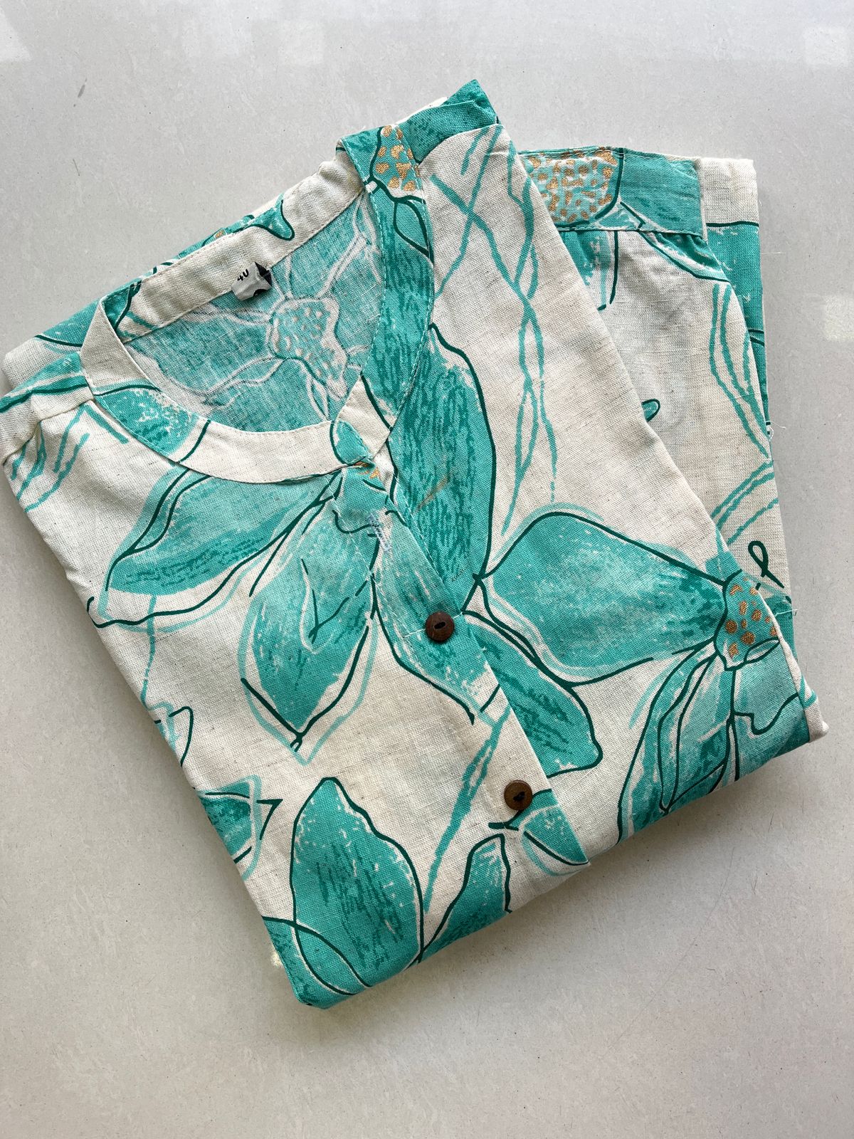 Teal Cotton Aline Coords