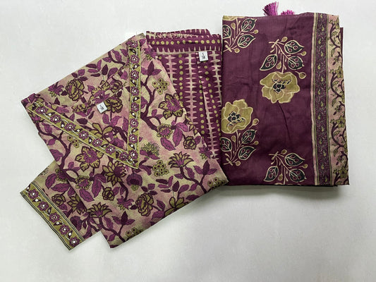 Burgundy Floral Salwar