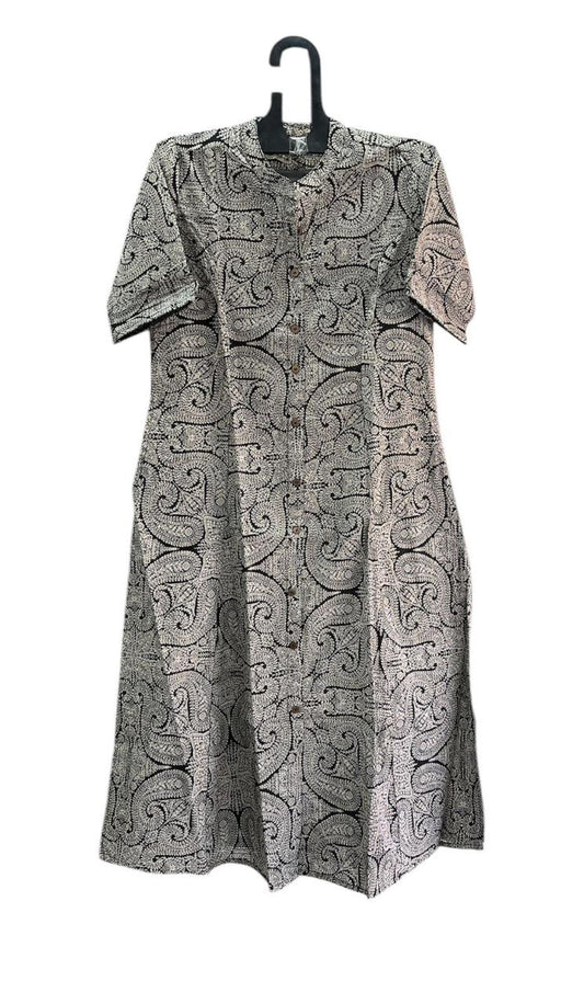 Black Collared Cotton Aline Coords