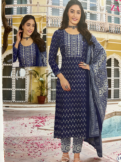 Dark blue salwar