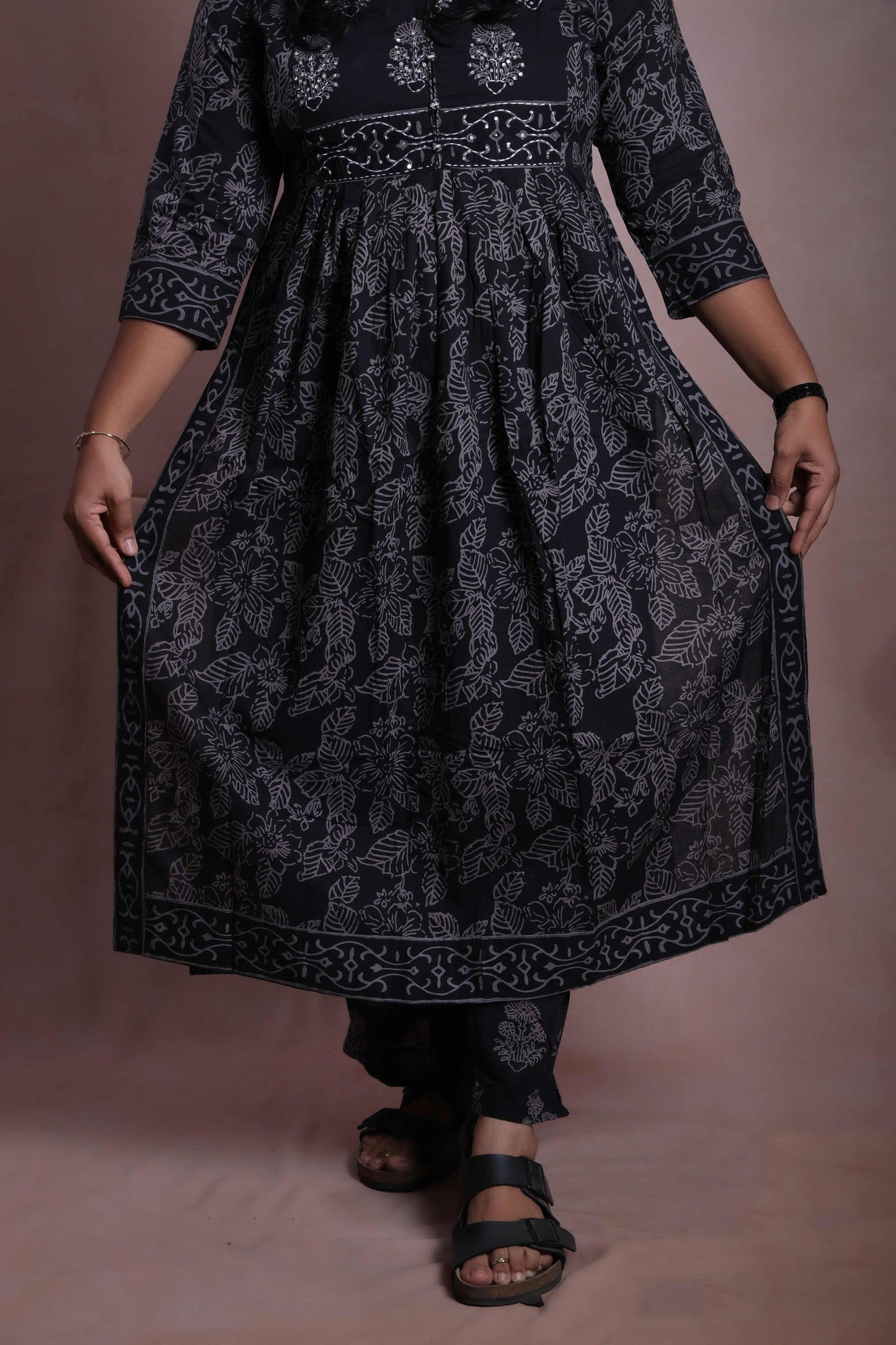 Pitch Black Cotton Salwar