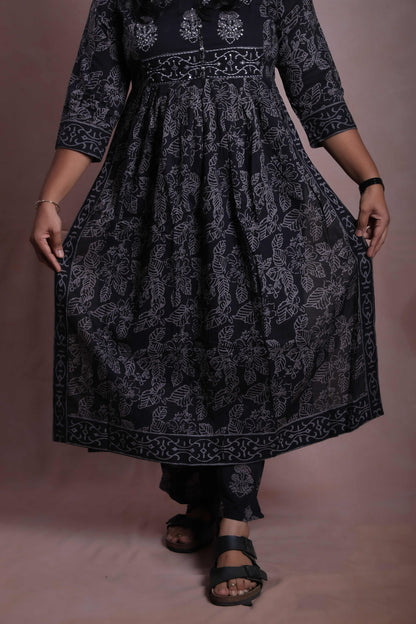 Pitch Black Cotton Salwar