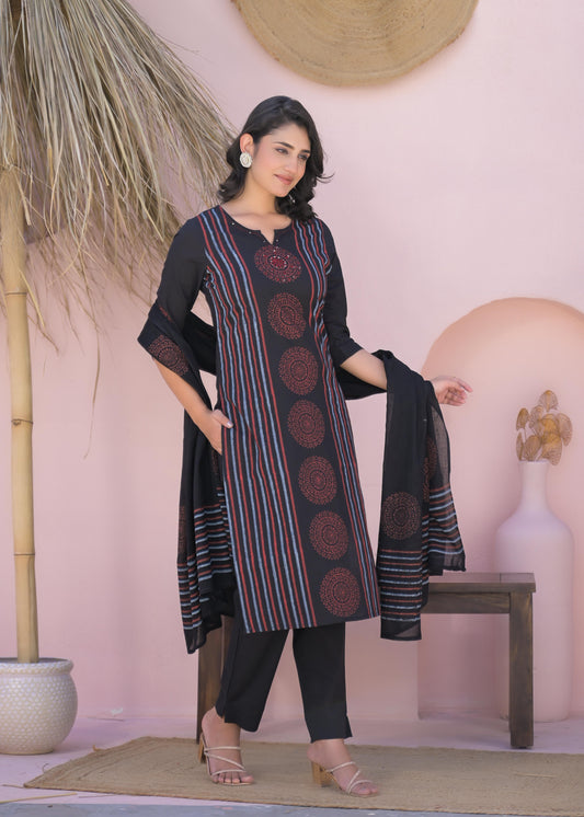 Black Mul Cotton Salwar