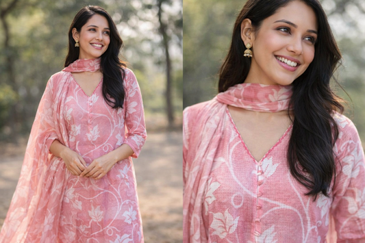 Blush Bloom Kota Cotton Salwar