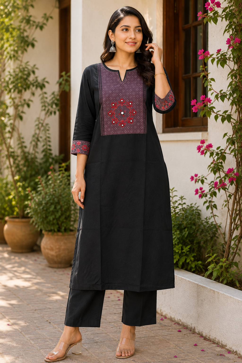 Midnight Muse Cotton Kurta Pant