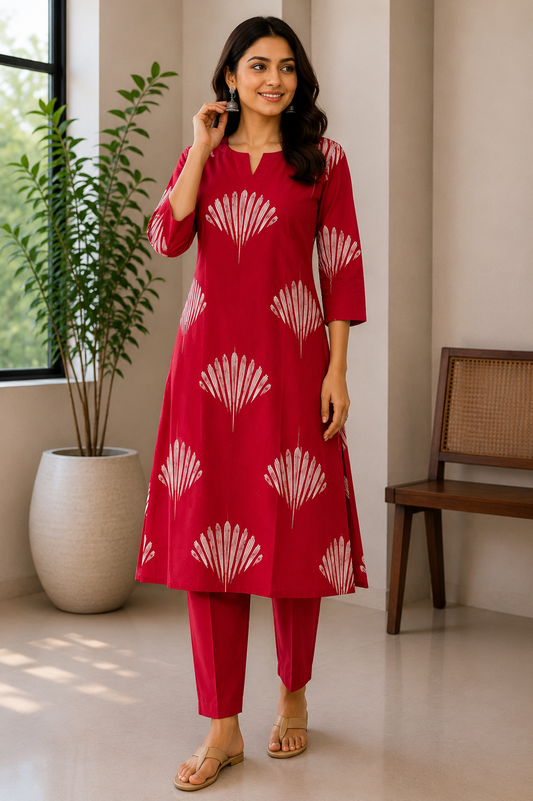 Ruby Bloom Lining Kurta Pant