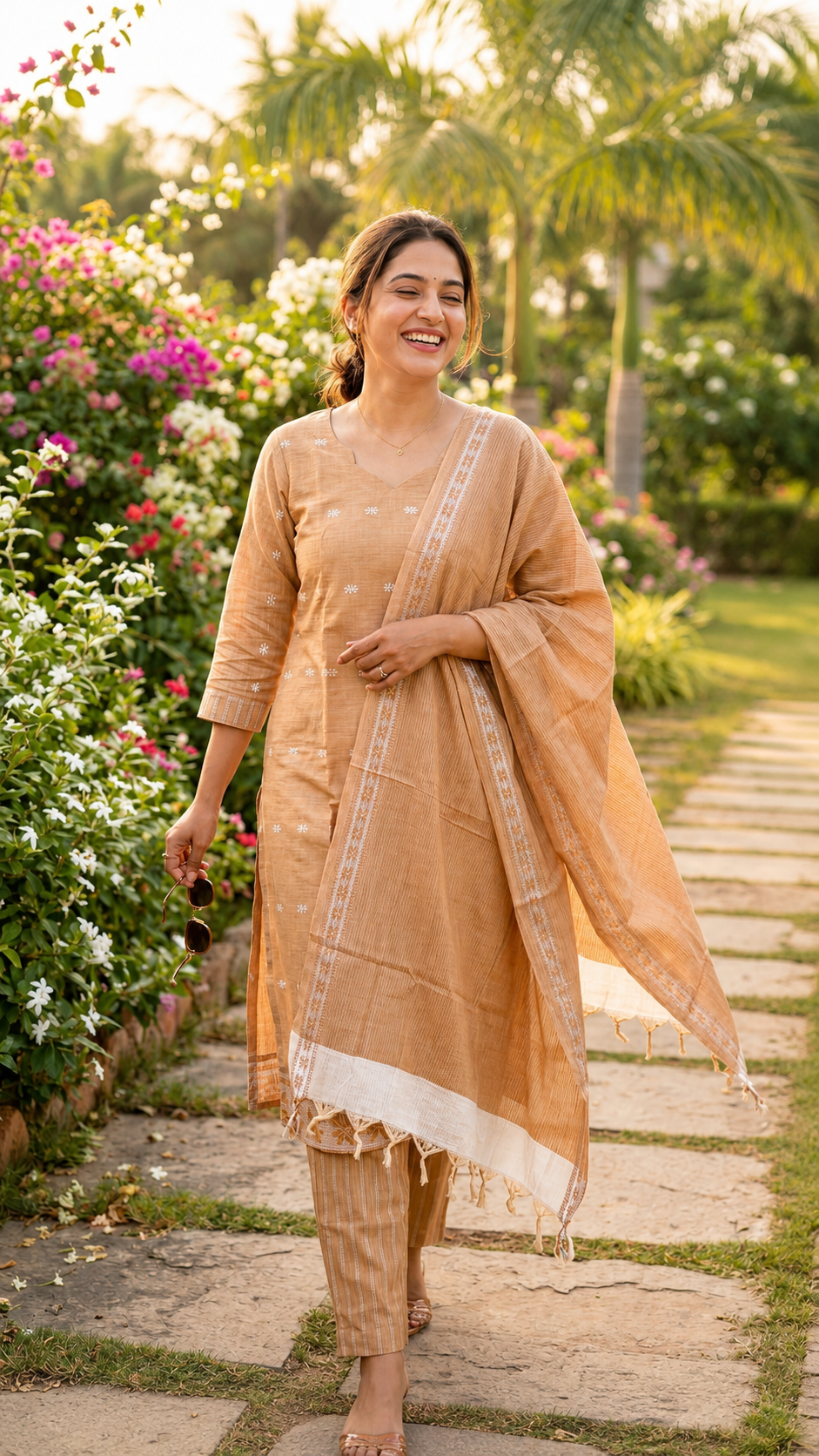 Desert Sand Handloom Lining Cotton Salwar