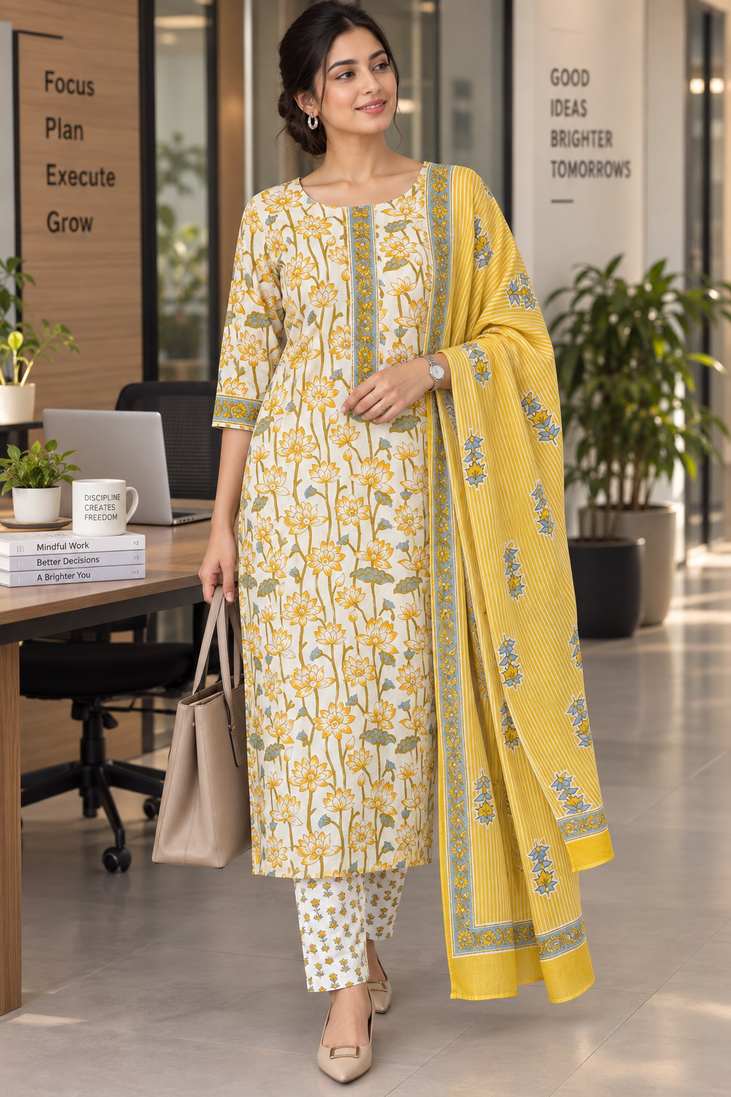 Sunshine Floral Cotton Salwar