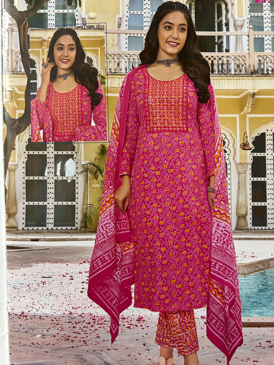 Rani pink salwar