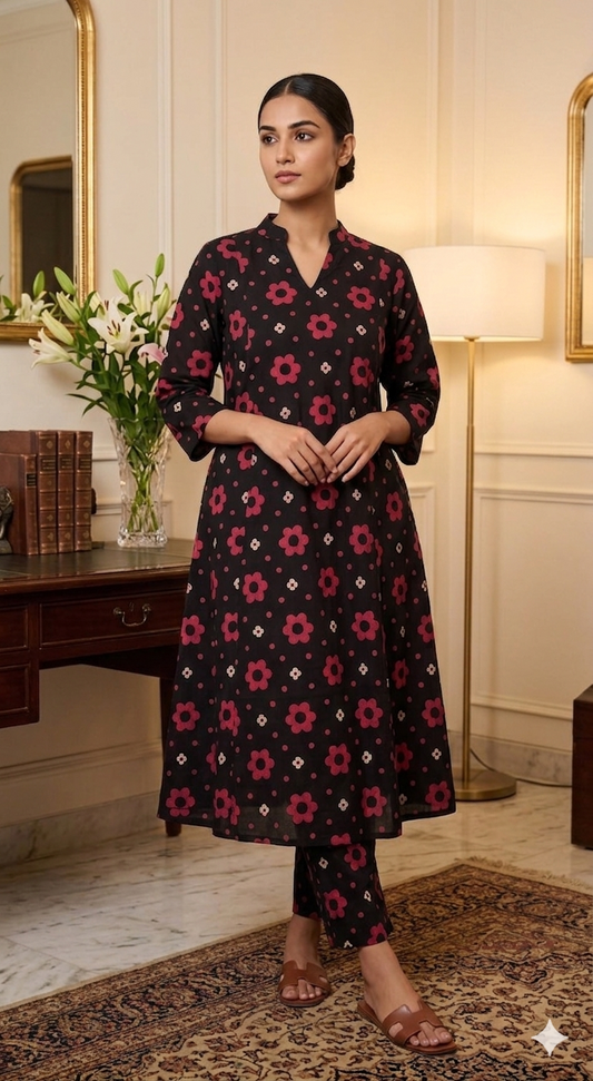 Rose Noir Cotton Coords