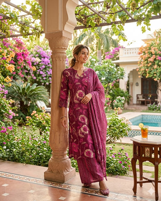 Royal Vineyard Cotton Salwar