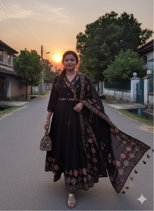Black Anarkali Salwar