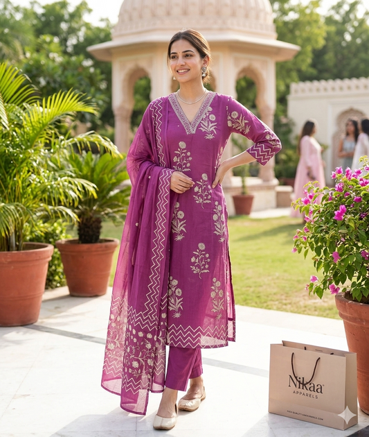 Royal Bloom Cotton Salwar