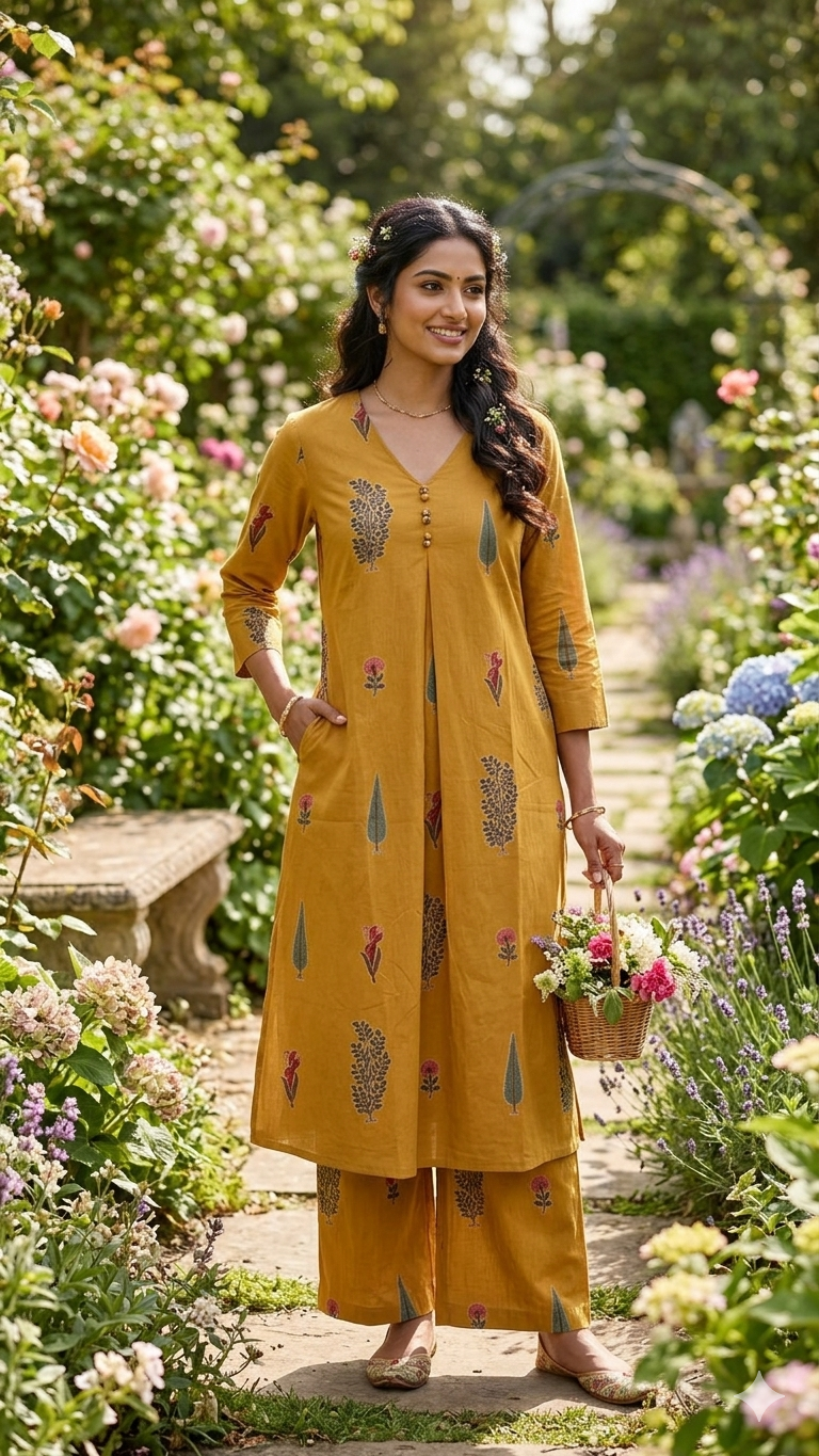 Mustard Meadow Cotton Co-ords