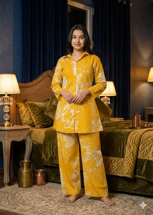 Sunshine Bloom Cotton Pyjama