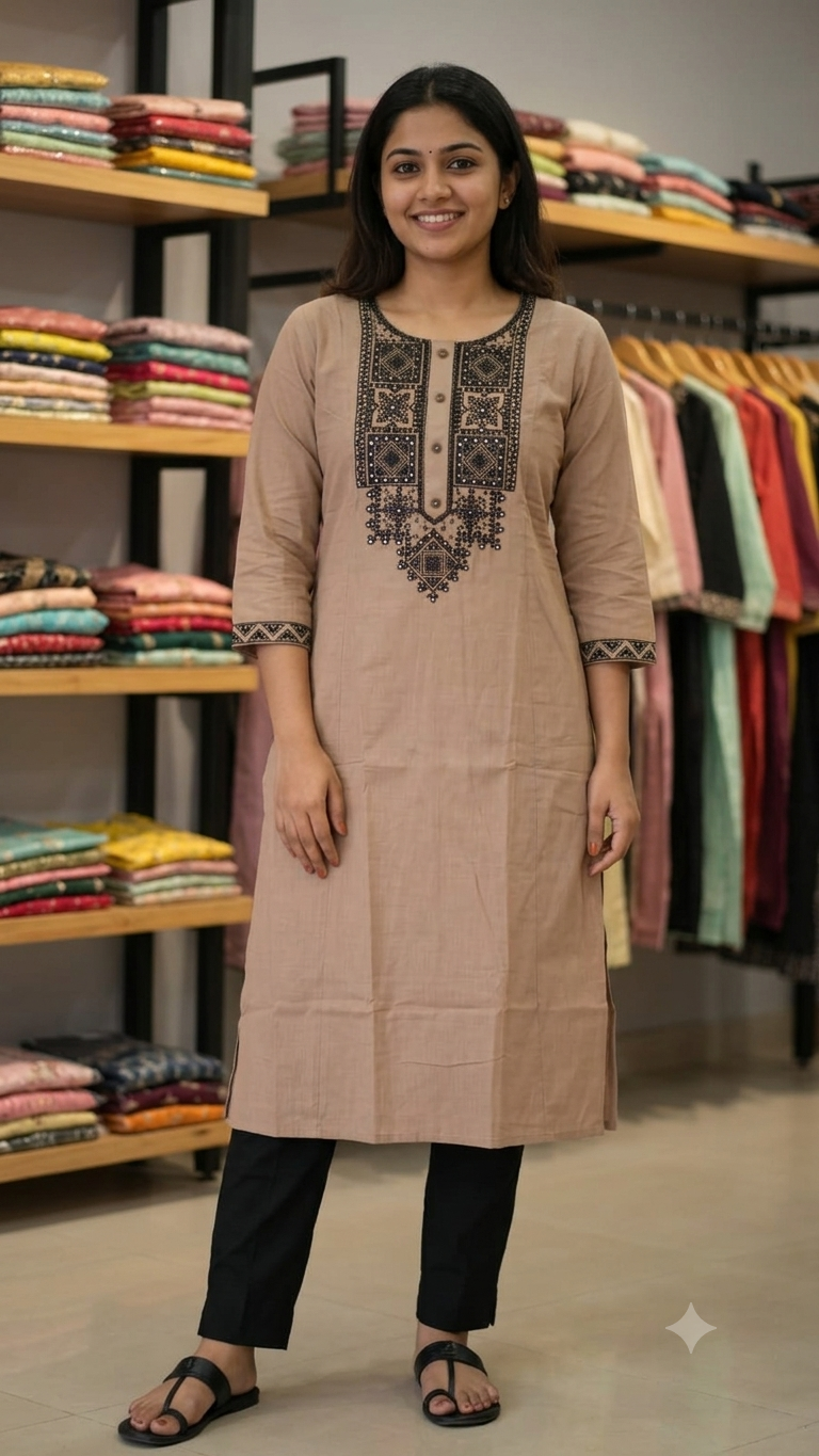Sandstone Heritage Embroidered Kurta