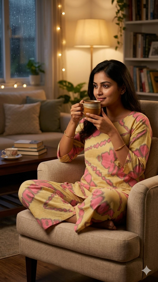 Sunset Comfort Cotton Night Suit