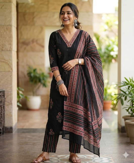 Noir Heritage Cotton Salwar
