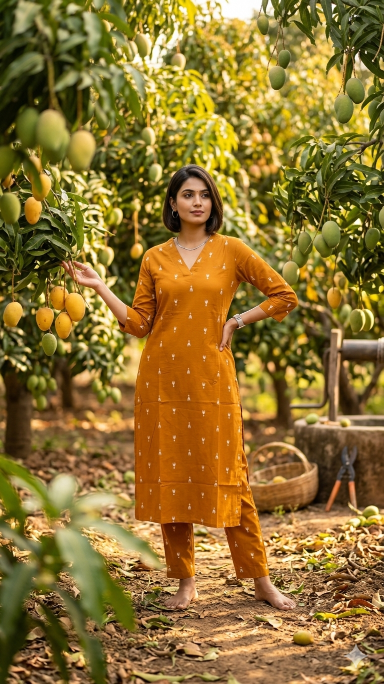 Mango Grove Mustard Coords