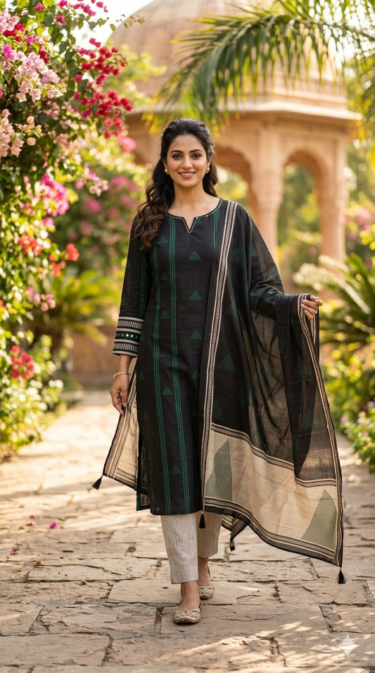 Midnight Green Salwar