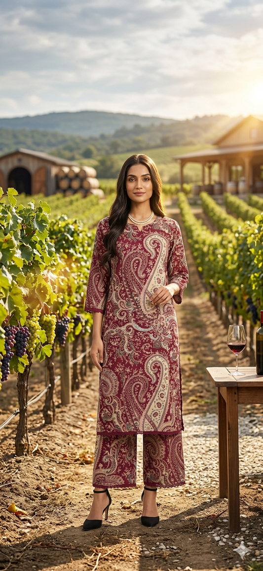 Royal Paisley Mul Cotton Co-Ord