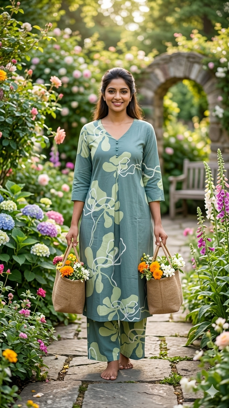 Sage Whisper Cotton Co-ords