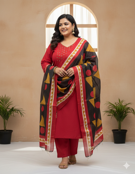 Crimson Grace Plus Size Cotton Salwar
