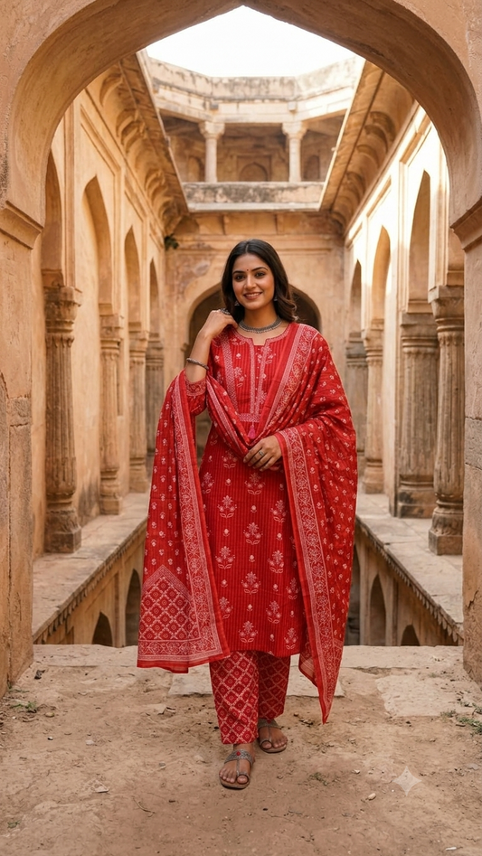 Ruby Heritage Cotton Salwar