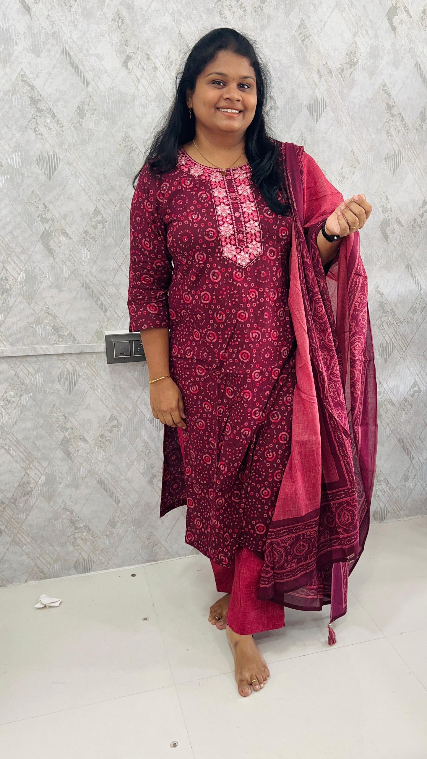 Cherry Pink Salwar